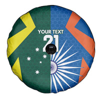 India vs Australia Custom Spare Tire Cover Blue vs Gold Cricket Heritage - Wonder Print Shop