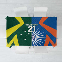 India vs Australia Custom Tablecloth Blue vs Gold Cricket Heritage - Wonder Print Shop