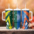 India vs Australia Custom Tumbler With Handle Blue vs Gold Cricket Heritage - Wonder Print Shop