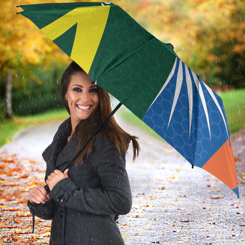 India vs Australia Custom Umbrella Blue vs Gold Cricket Heritage - Wonder Print Shop