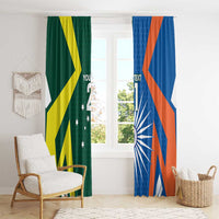 India vs Australia Custom Window Curtain Blue vs Gold Cricket Heritage - Wonder Print Shop