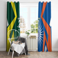 India vs Australia Custom Window Curtain Blue vs Gold Cricket Heritage - Wonder Print Shop