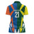 India vs Australia Custom Women Polo Shirt Blue vs Gold Cricket Heritage - Wonder Print Shop