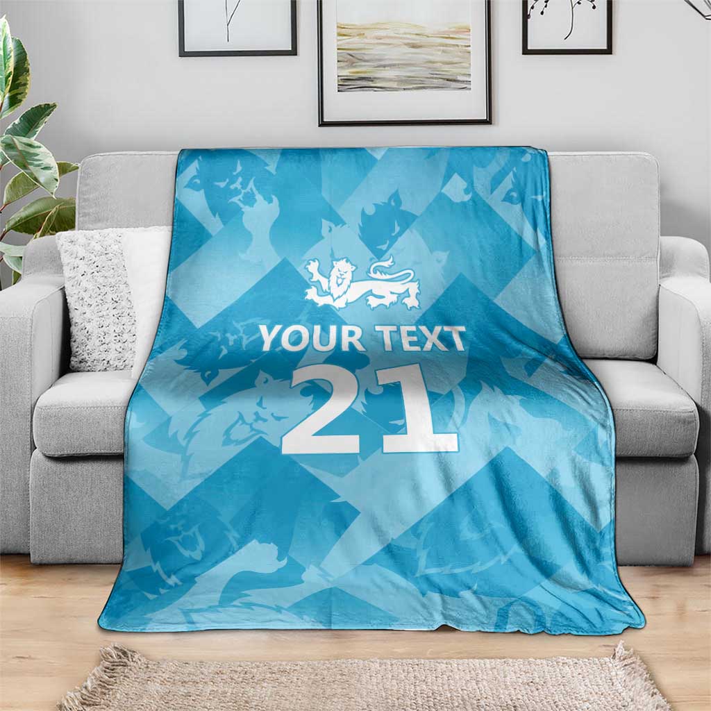 England Cricket Custom Blanket Three Lions Inspiration
