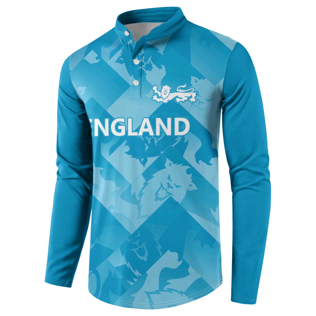 England Cricket Custom Button Sweatshirt Three Lions Inspiration LT9 - Wonder Print Shop