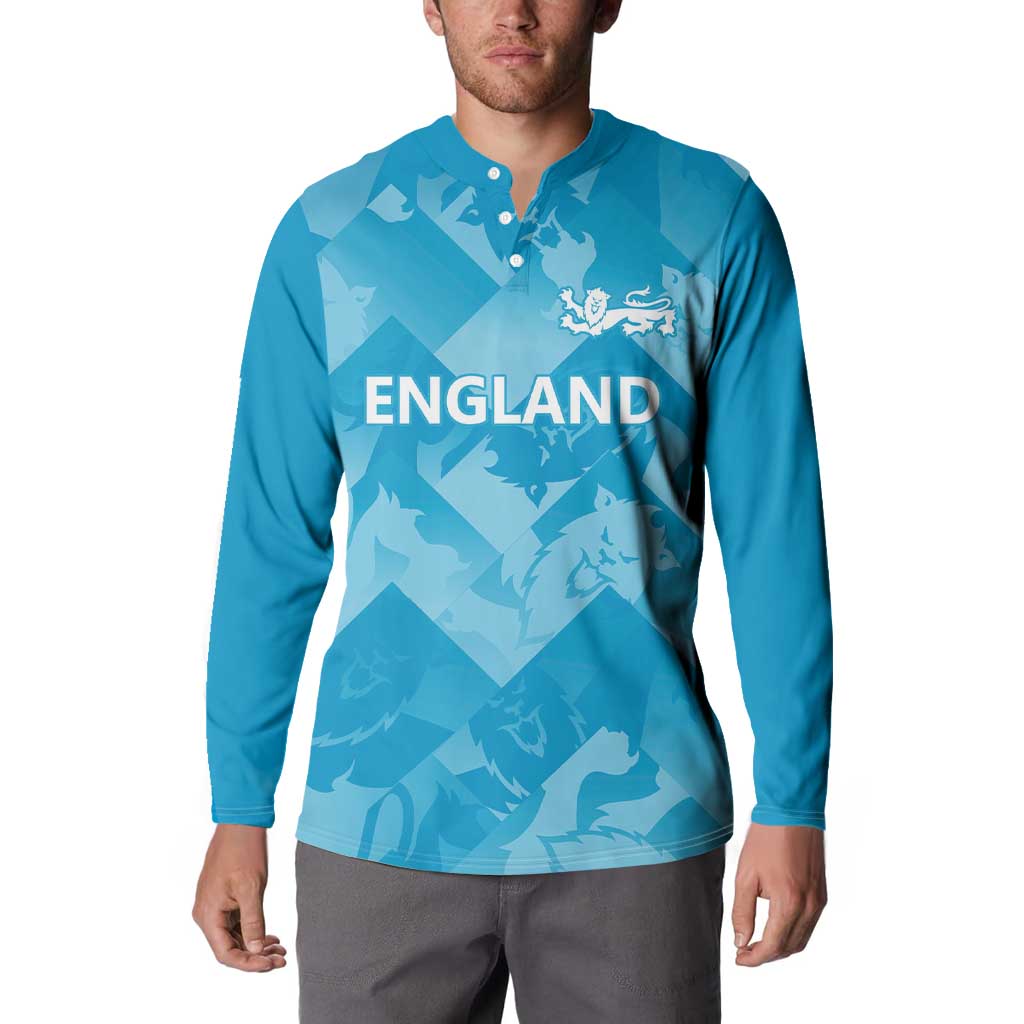 England Cricket Custom Button Sweatshirt Three Lions Inspiration LT9 - Wonder Print Shop