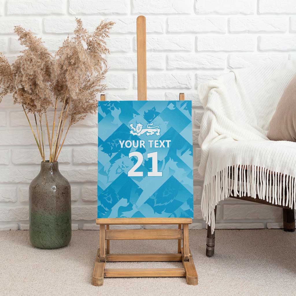 England Cricket Custom Canvas Wall Art Three Lions Inspiration LT9 - Wonder Print Shop