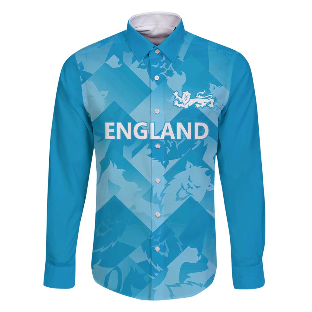 England Cricket Custom Family Matching Long Sleeve Bodycon Dress and Hawaiian Shirt Three Lions Inspiration LT9 - Wonder Print Shop