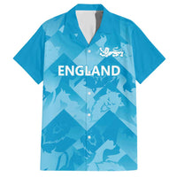 England Cricket Custom Family Matching Short Sleeve Bodycon Dress and Hawaiian Shirt Three Lions Inspiration - Wonder Print Shop