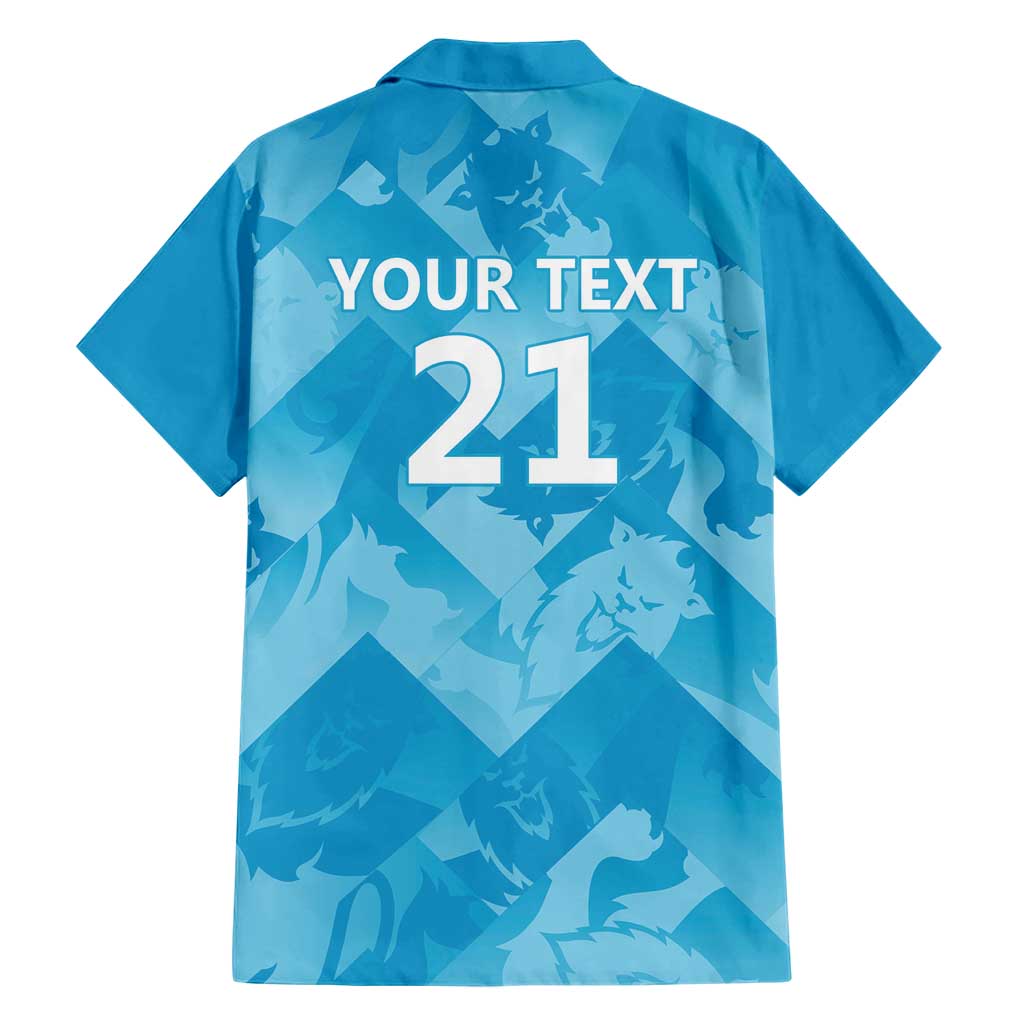 England Cricket Custom Family Matching Short Sleeve Bodycon Dress and Hawaiian Shirt Three Lions Inspiration - Wonder Print Shop