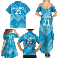 England Cricket Custom Family Matching Summer Maxi Dress and Hawaiian Shirt Three Lions Inspiration - Wonder Print Shop