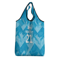 England Cricket Custom Grocery Bag Three Lions Inspiration