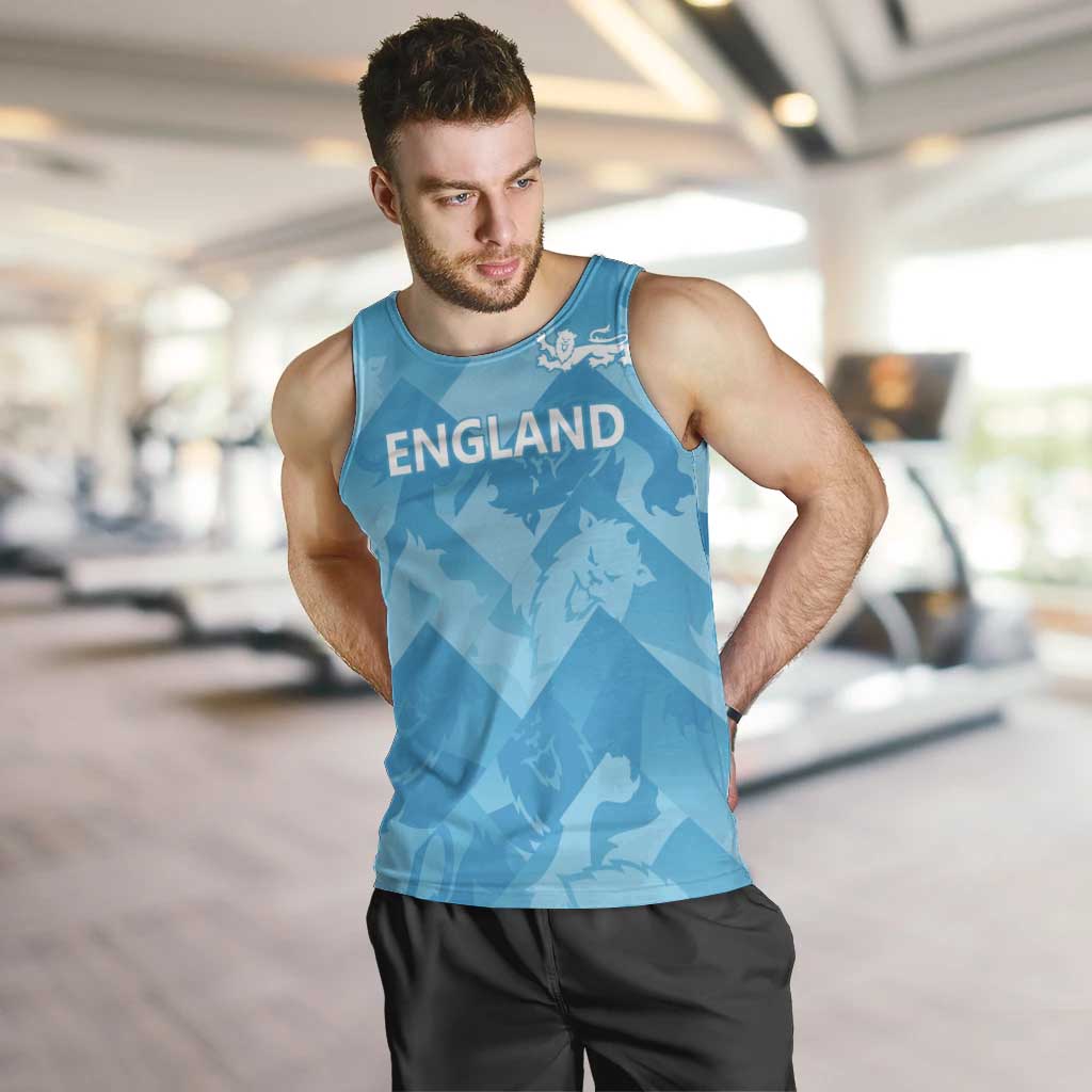 England Cricket Custom Men Tank Top Three Lions Inspiration - Wonder Print Shop