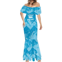 England Cricket Custom Mermaid Dress Three Lions Inspiration - Wonder Print Shop