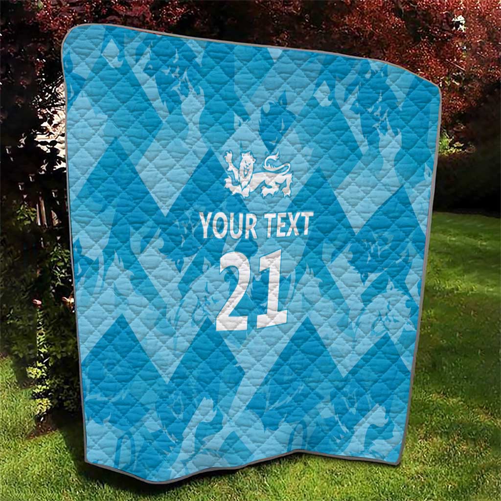England Cricket Custom Quilt Three Lions Inspiration - Wonder Print Shop