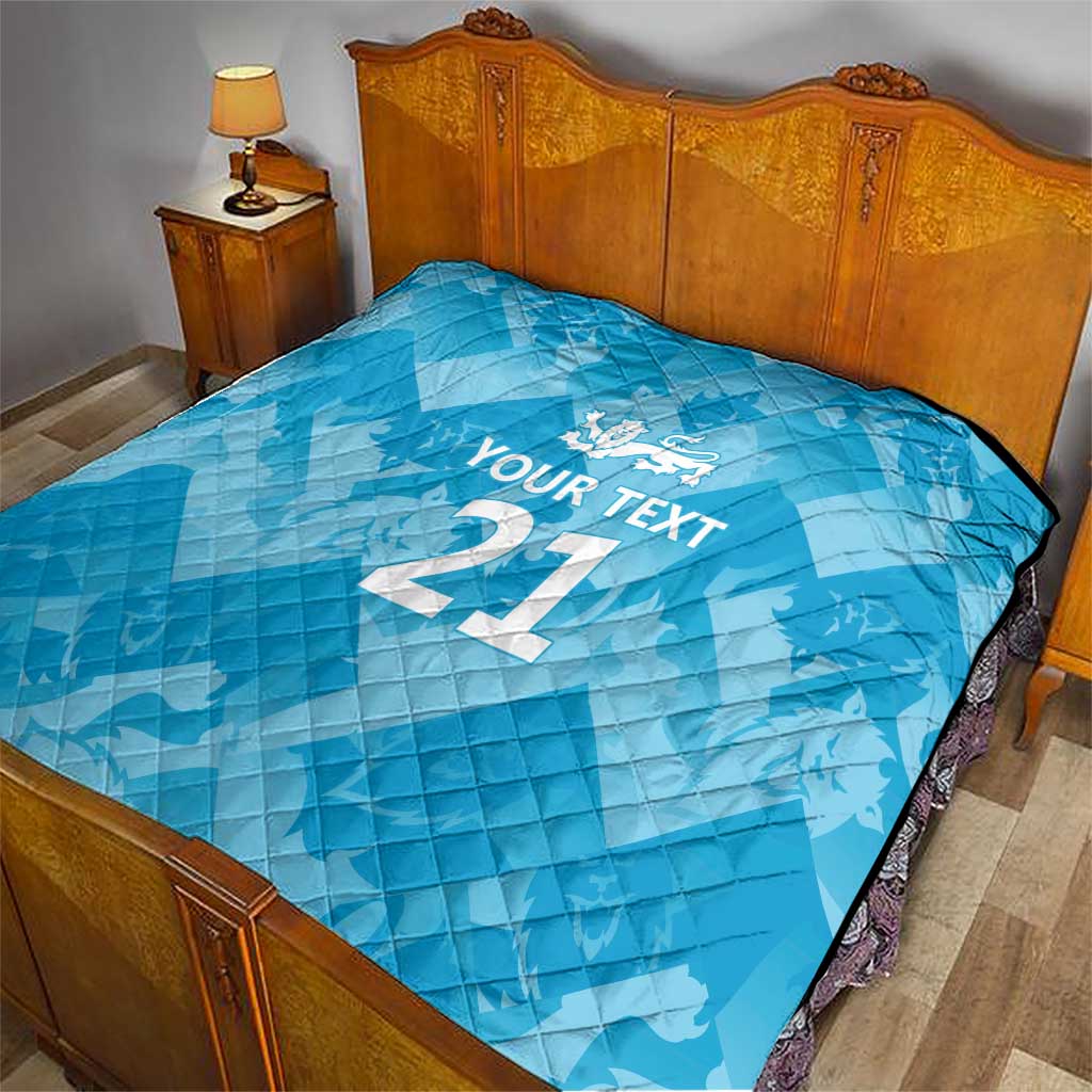 England Cricket Custom Quilt Three Lions Inspiration - Wonder Print Shop