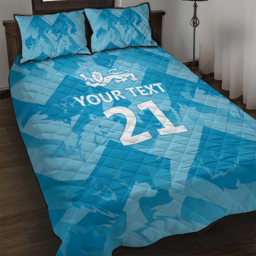 England Cricket Custom Quilt Bed Set Three Lions Inspiration - Wonder Print Shop