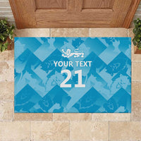 England Cricket Custom Rubber Doormat Three Lions Inspiration - Wonder Print Shop