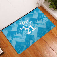 England Cricket Custom Rubber Doormat Three Lions Inspiration - Wonder Print Shop