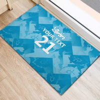 England Cricket Custom Rubber Doormat Three Lions Inspiration - Wonder Print Shop