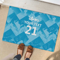 England Cricket Custom Rubber Doormat Three Lions Inspiration - Wonder Print Shop