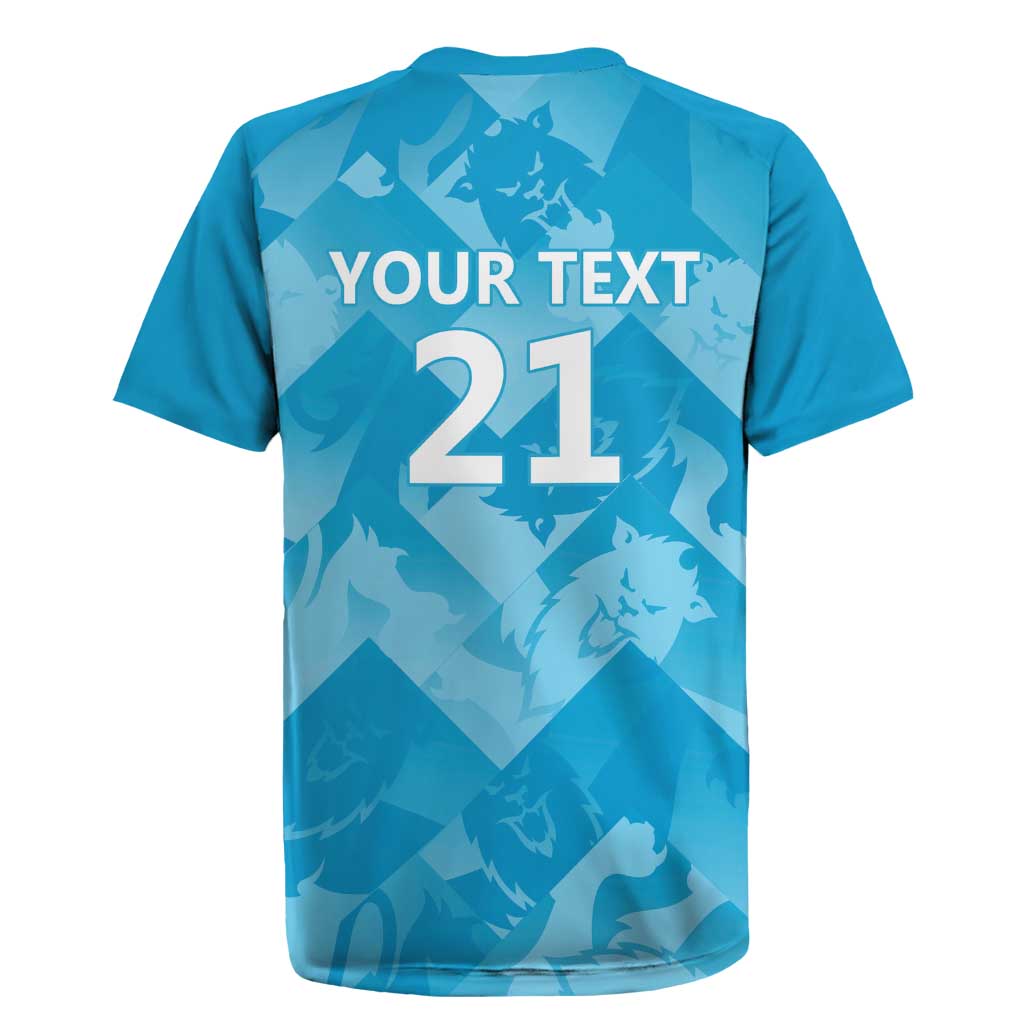 England Cricket Custom Rugby Jersey Three Lions Inspiration - Wonder Print Shop
