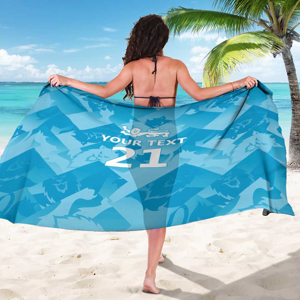 England Cricket Custom Sarong Three Lions Inspiration - Wonder Print Shop