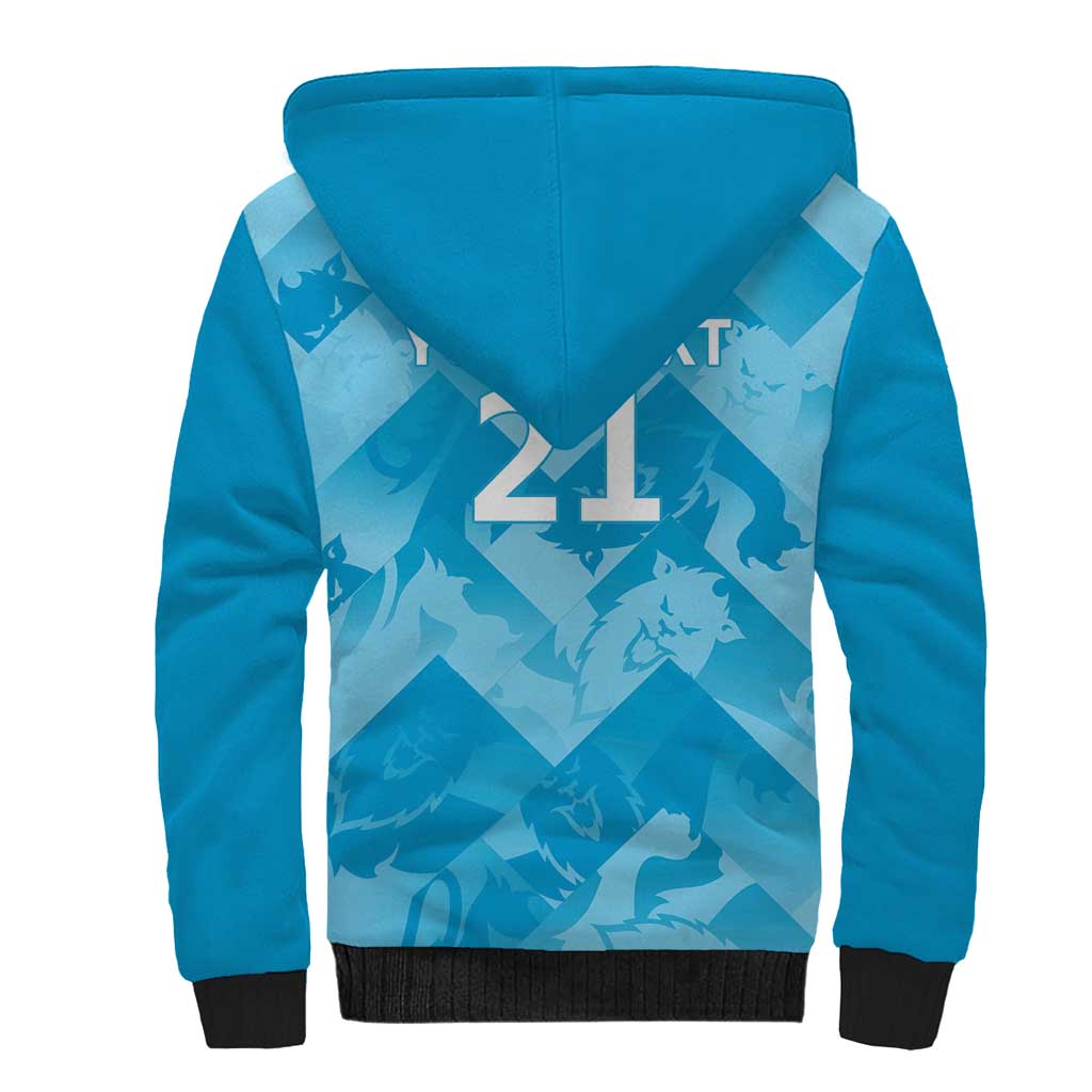 England Cricket Custom Sherpa Hoodie Three Lions Inspiration - Wonder Print Shop