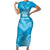 England Cricket Custom Short Sleeve Bodycon Dress Three Lions Inspiration - Wonder Print Shop