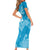 England Cricket Custom Short Sleeve Bodycon Dress Three Lions Inspiration - Wonder Print Shop