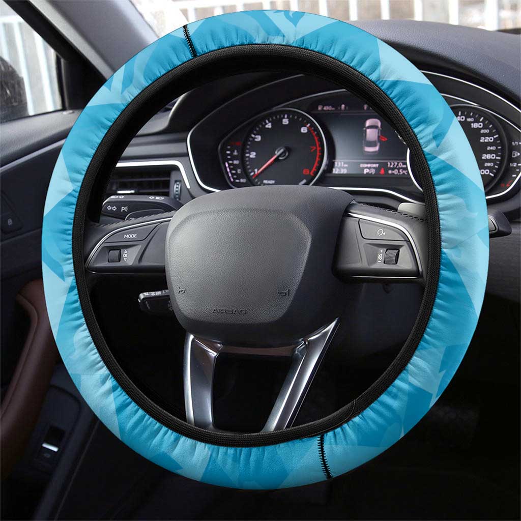 England Cricket Steering Wheel Cover Three Lions Inspiration - Wonder Print Shop