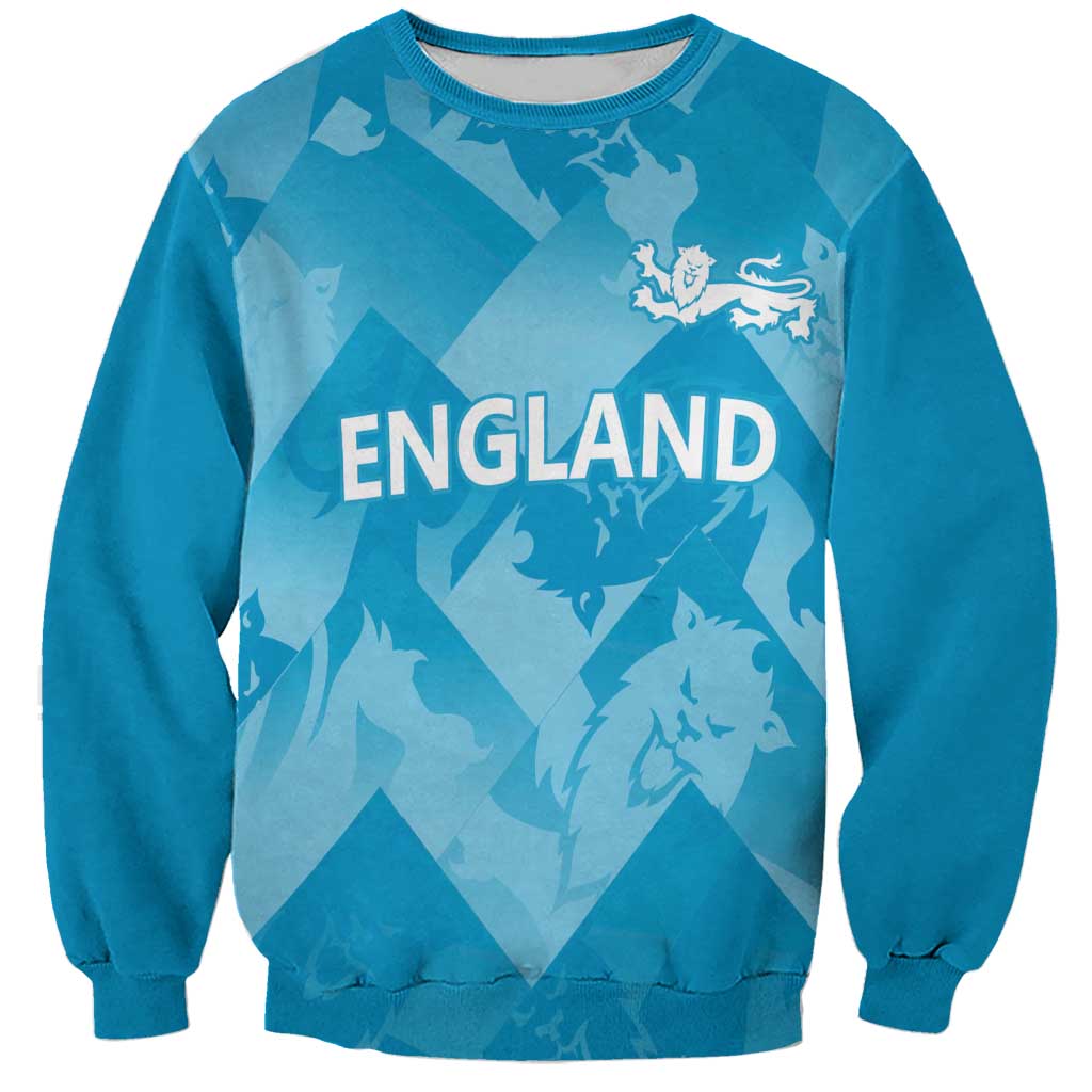 England Cricket Custom Sweatshirt Three Lions Inspiration - Wonder Print Shop