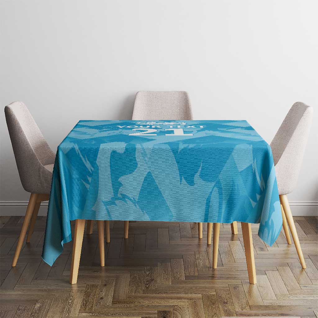 England Cricket Custom Tablecloth Three Lions Inspiration - Wonder Print Shop