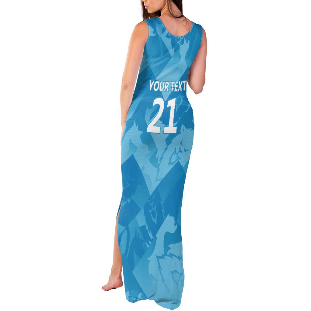 England Cricket Custom Tank Maxi Dress Three Lions Inspiration - Wonder Print Shop