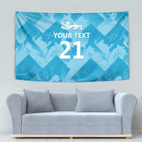 England Cricket Custom Tapestry Three Lions Inspiration - Wonder Print Shop