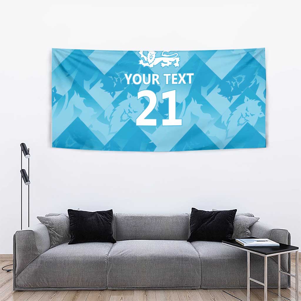 England Cricket Custom Tapestry Three Lions Inspiration - Wonder Print Shop