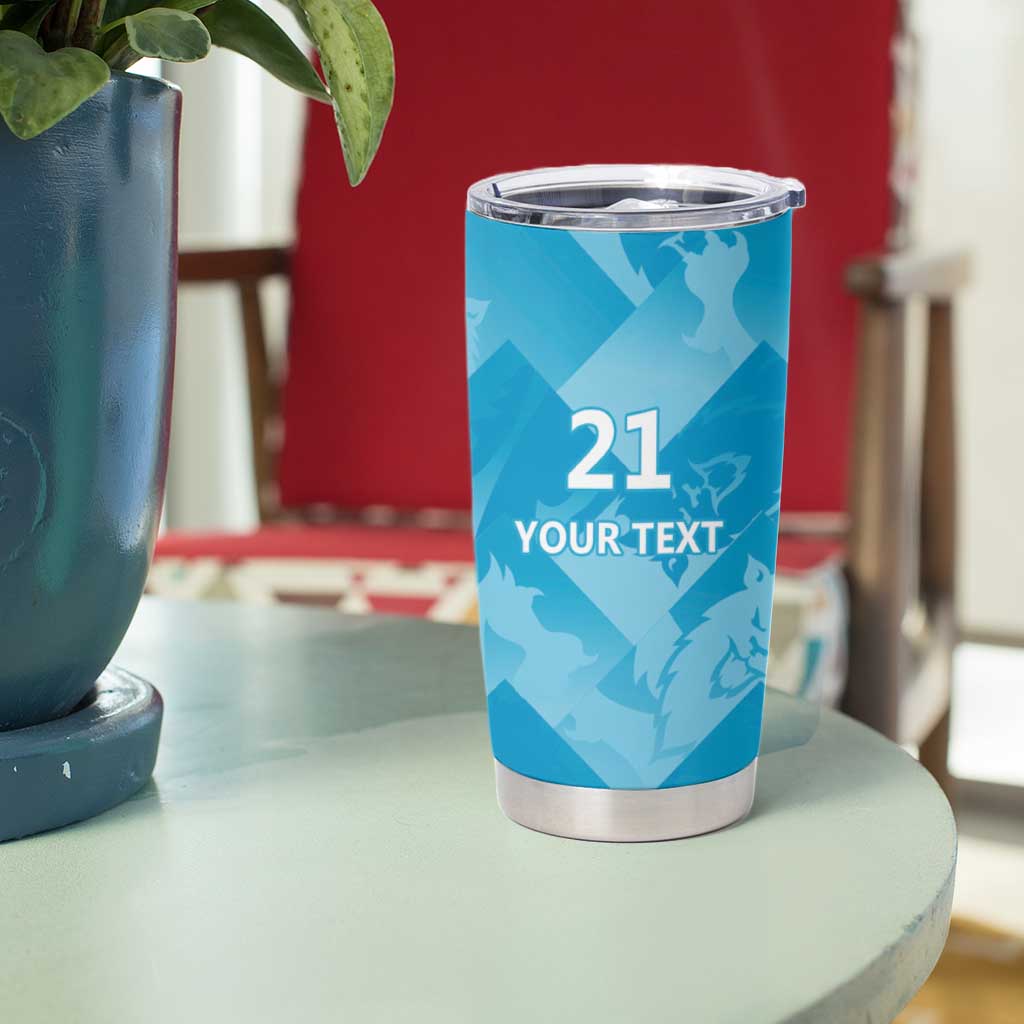 England Cricket Custom Tumbler Cup Three Lions Inspiration - Wonder Print Shop