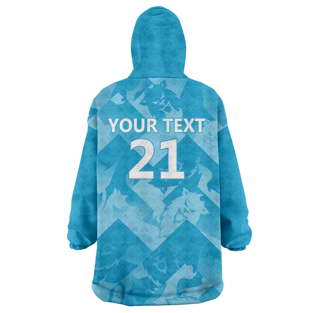 England Cricket Custom Wearable Blanket Hoodie Three Lions Inspiration - Wonder Print Shop