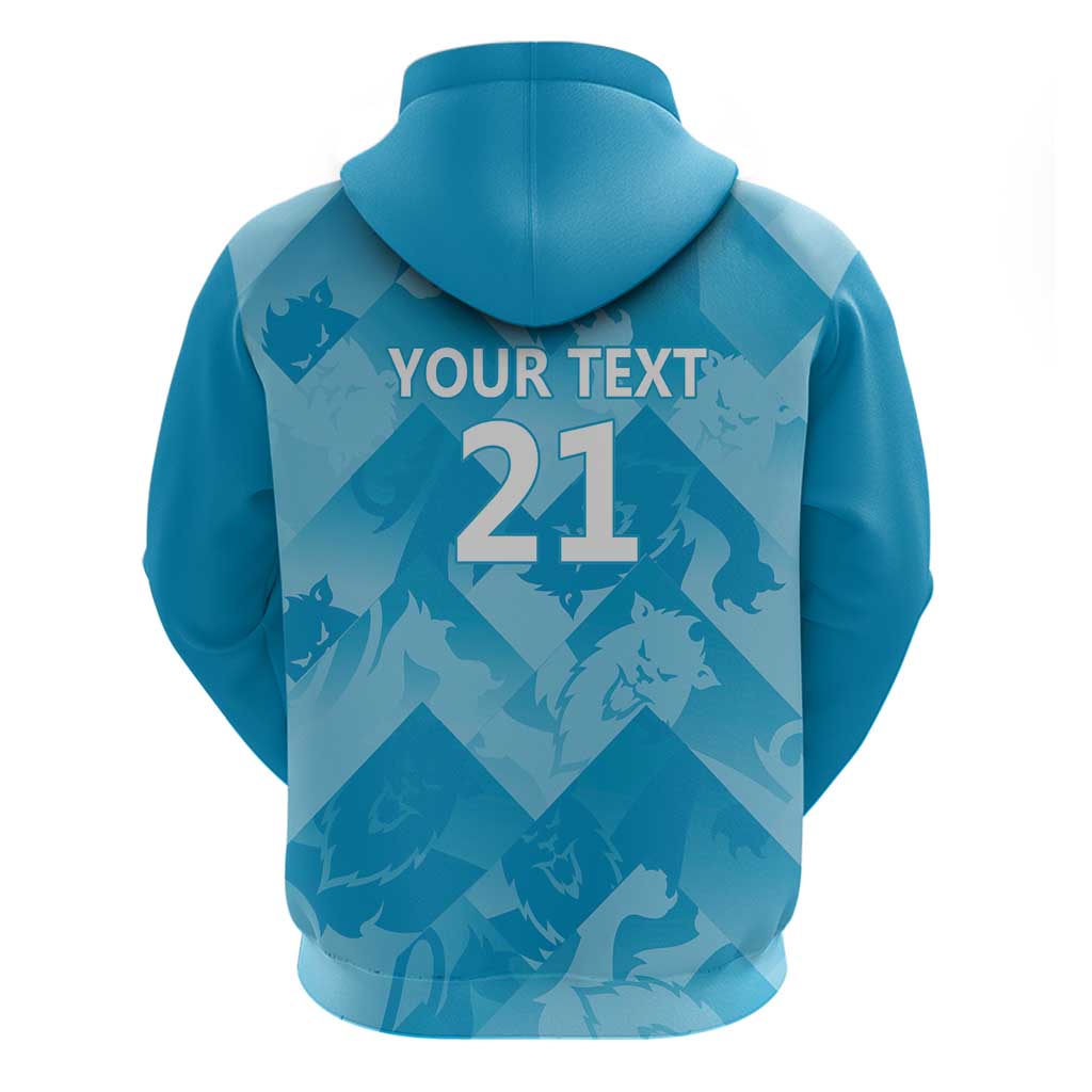 England Cricket Custom Zip Hoodie Three Lions Inspiration - Wonder Print Shop