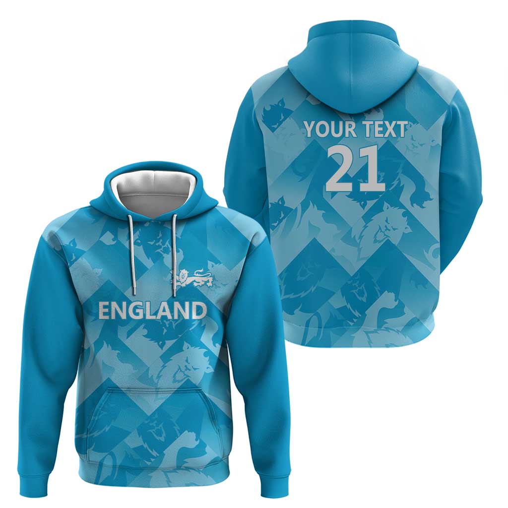 England Cricket Custom Zip Hoodie Three Lions Inspiration - Wonder Print Shop