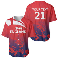 England Cricket Custom Baseball Jersey Three Lions With Flag LT9 - Wonder Print Shop