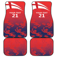 England Cricket Custom Car Mats Three Lions With Flag LT9 - Wonder Print Shop
