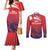 England Cricket Custom Couples Matching Mermaid Dress and Long Sleeve Button Shirt Three Lions With Flag