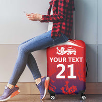 England Cricket Custom Luggage Cover Three Lions With Flag - Wonder Print Shop