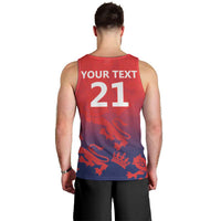 England Cricket Custom Men Tank Top Three Lions With Flag - Wonder Print Shop