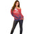 England Cricket Custom Off Shoulder Sweater Three Lions With Flag - Wonder Print Shop