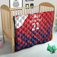 England Cricket Custom Quilt Three Lions With Flag - Wonder Print Shop