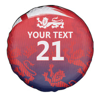 England Cricket Custom Spare Tire Cover Three Lions With Flag - Wonder Print Shop