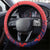 England Cricket Steering Wheel Cover Three Lions With Flag - Wonder Print Shop