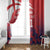 England Cricket Custom Window Curtain Three Lions With Flag - Wonder Print Shop